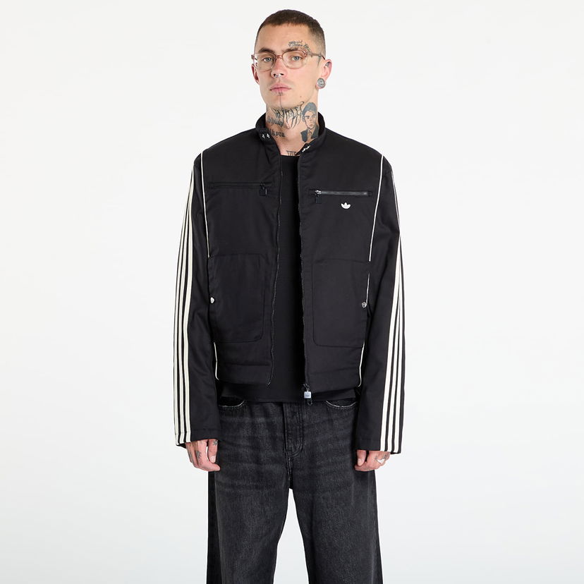 Jacka adidas Originals Premium Waxed Jacket Svart | JV7620