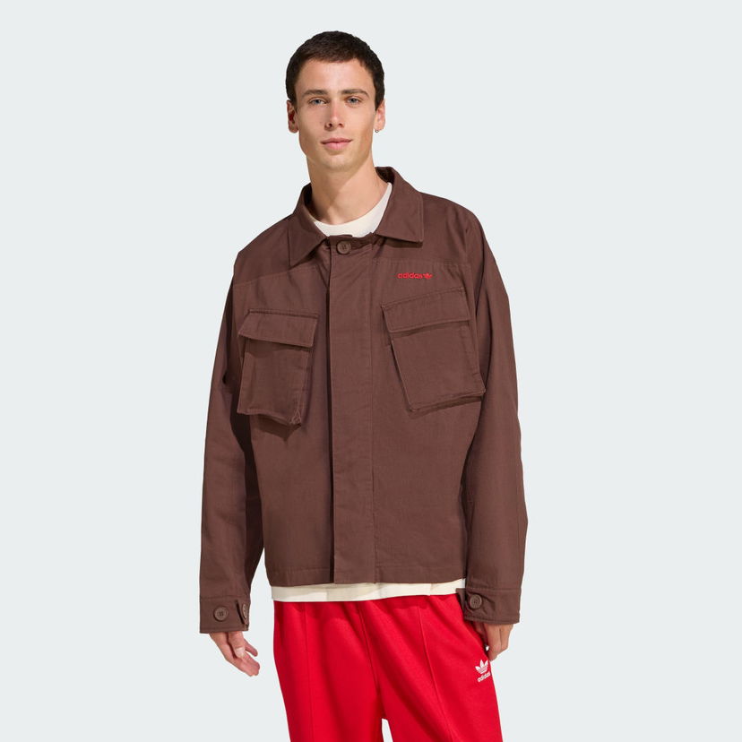 Jacka adidas Performance Straight Fit Jacket Brun | JX3104