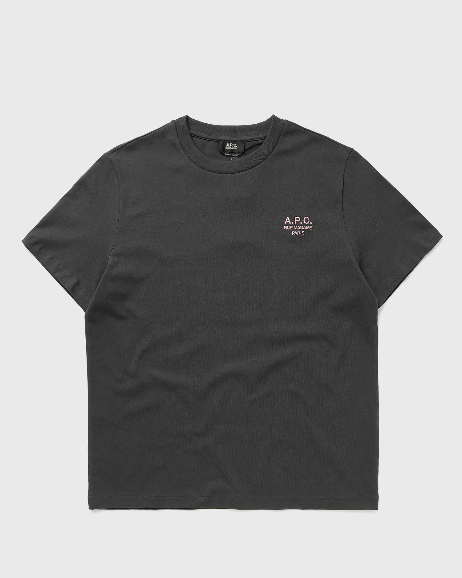 T-shirt A.P.C. A.P.C. Standard Rue Madame GOTS Tee Svart | COHBU-M26388-LLF, 0