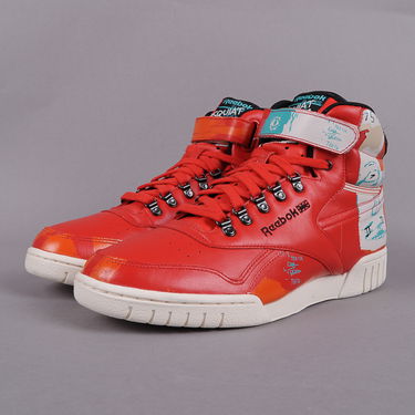 Sneakers och skor Reebok Exofit Plus Hi Basquiat Röd | v48183, 0