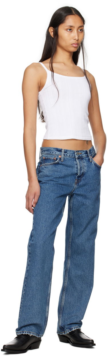 Linne RE/DONE Re/Done Hanes Edition Jolie Camisole Vit | 865-02WVGRBTK, 3