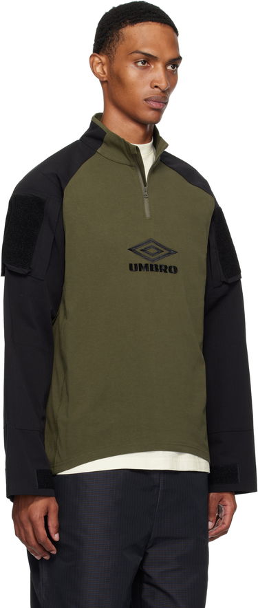 Sweatshirt Umbro Umbro Tactical Half Zip Sweatshirt Grön | UBMW0254JY68, 1