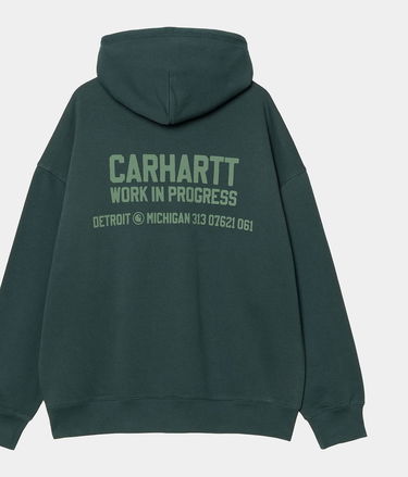 Sweatshirt Carhartt WIP Carhartt WIP Hooded Distance Sweatshirt Grön | I035639_9, 1