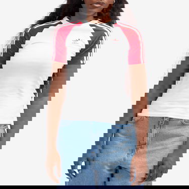 T-shirt adidas Originals Three Stripe Slim T-Shirt Vit | JD0835, 2