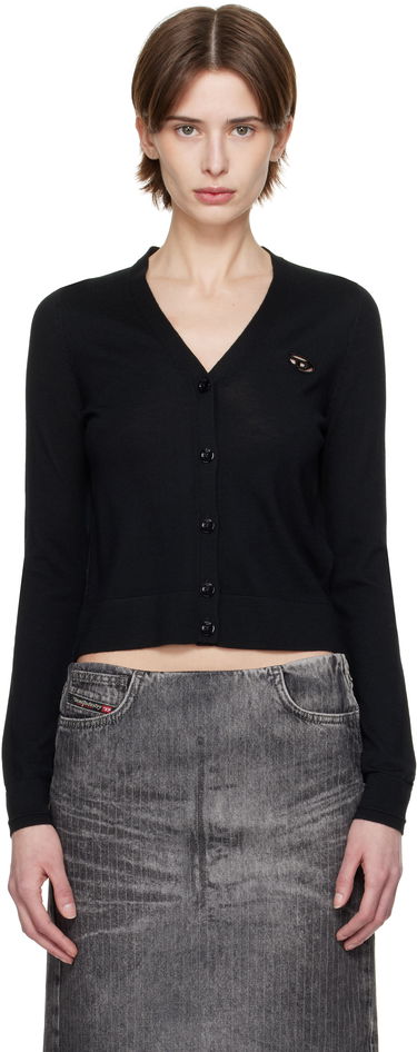 Sweater Diesel M-Alima Cropped Cardigan Svart | A17499 0DCCH, 0