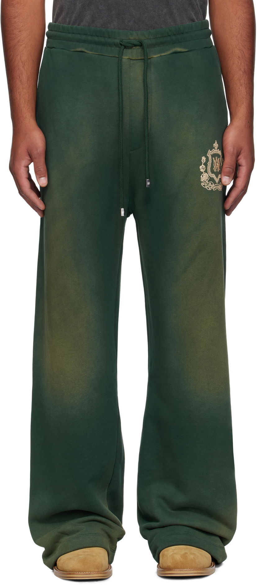 Träningsbyxor AMIRI AMIRI 'MA' Crest Sweatpants Grön | AMJYSP1047