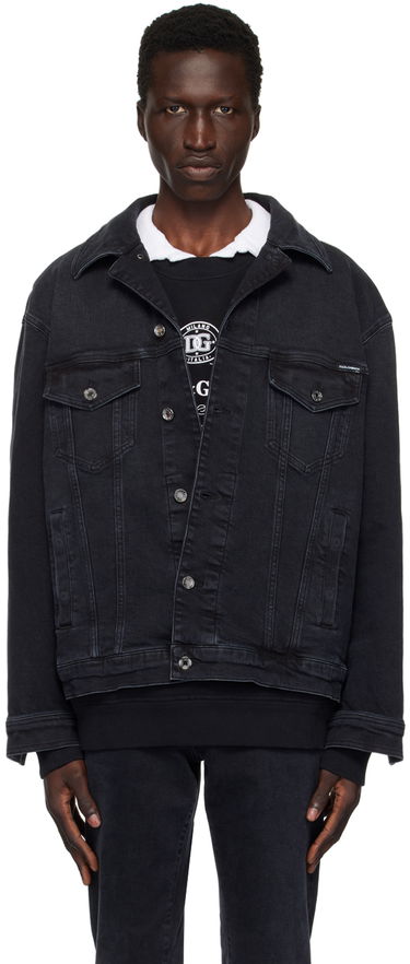 Jacka Dolce & Gabbana Faded Denim Jacket Svart | G9NL5DG8GW6, 0