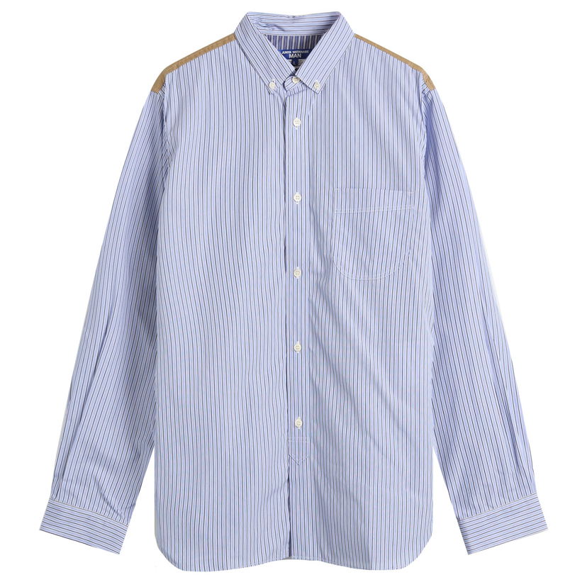 Skjorta Junya Watanabe Junya Watanabe MAN Stripe Shirt, Size Large Blå | WP-B017-051-1