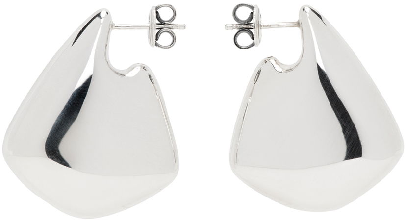 Örhängen Bottega Veneta Small Fin Earrings Metallisk | 786204 V5070