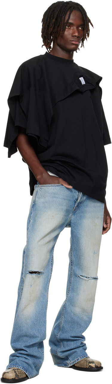 T-shirt VETEMENTS VETEMENTS Double Layered T-Shirt Svart | UH76TR400B, 3