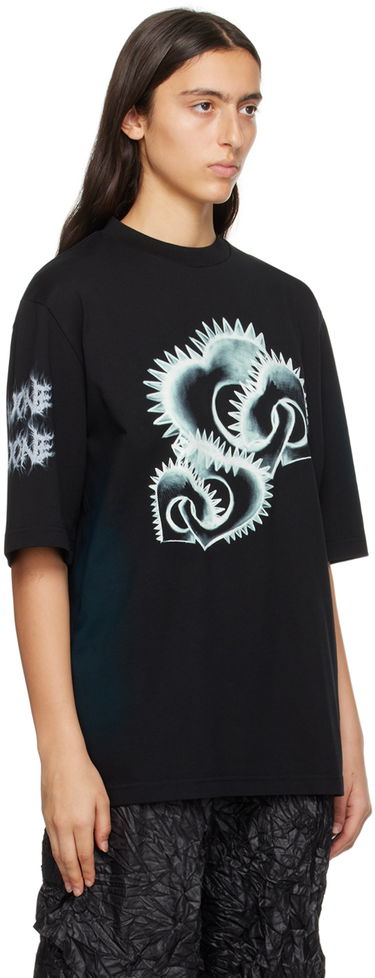 T-shirt We11done We11done Graphic Print T-Shirt Svart | WD-TT3-23-748-U-BK, 4