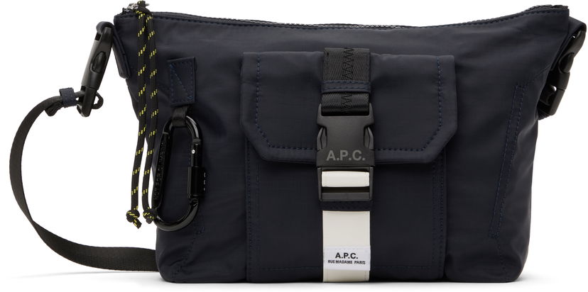 Axelväska A.P.C. A.P.C. Trek Satchel Bag Mörkblå | PAAFH-H61734
