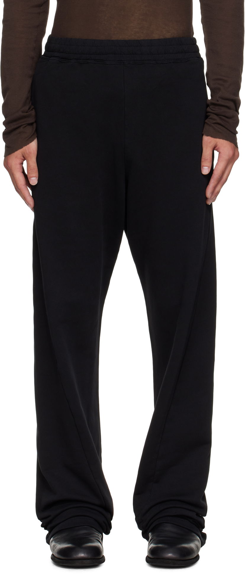 Träningsbyxor Maison Margiela MM6 Maison Margiela Drawstring Sweatpants Svart | SH0KA0053M25025