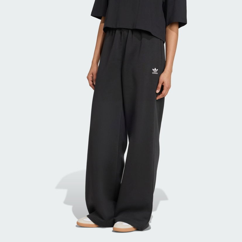 Byxor adidas Performance Essentials Wide Leg Fleece Pants Svart | JX5251