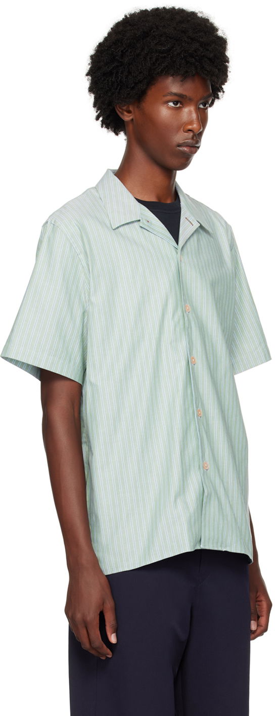 Skjorta Paul Smith PS by Paul Smith Striped Resort Shirt Grön | M2R-695U-N22097-34, 1