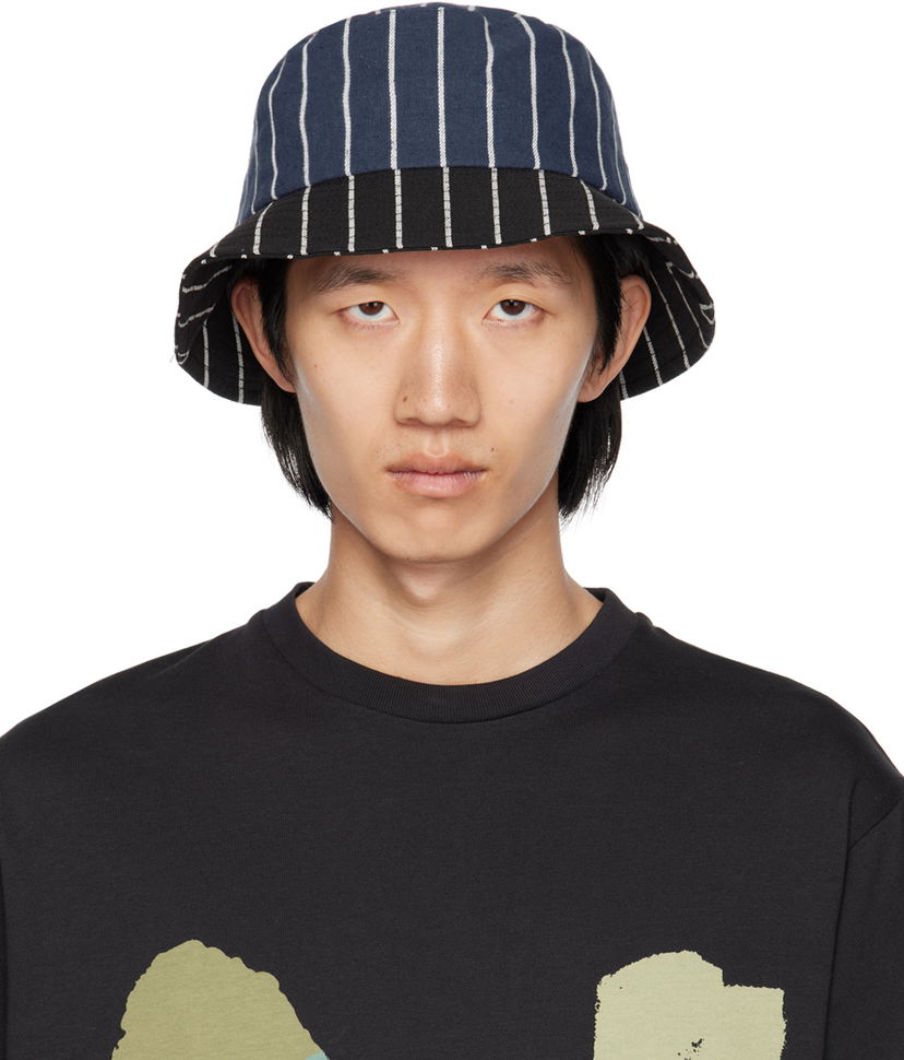 Hatt Paul Smith Paul Smith Striped Bucket Hat Blå | M1A-921DT-M444