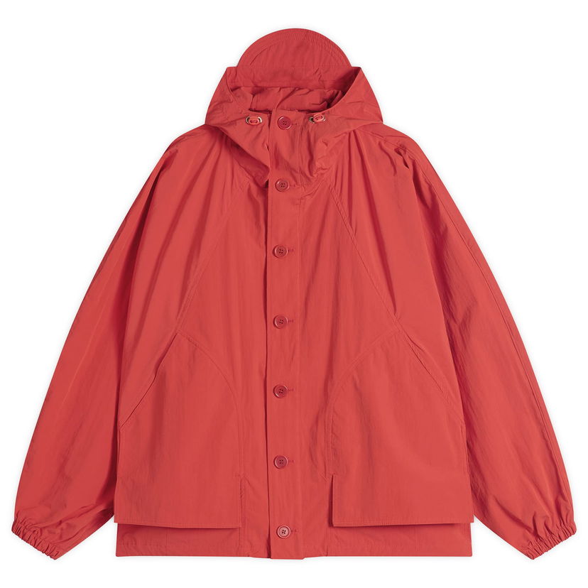 Jacka YMC YMC Bonehead Hooded Jacket Röd | Q5ZAE-60