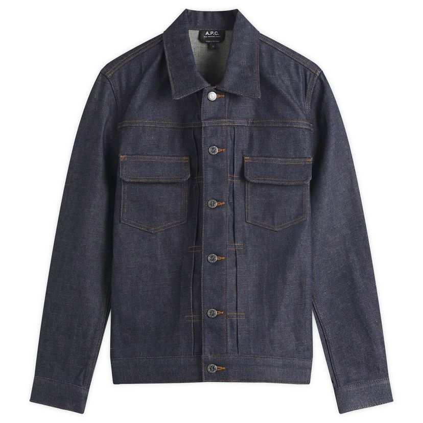 Jacka A.P.C. A.P.C. Work Jean Jacket, Size Large Blå | CODBS-H02191-IAISS25