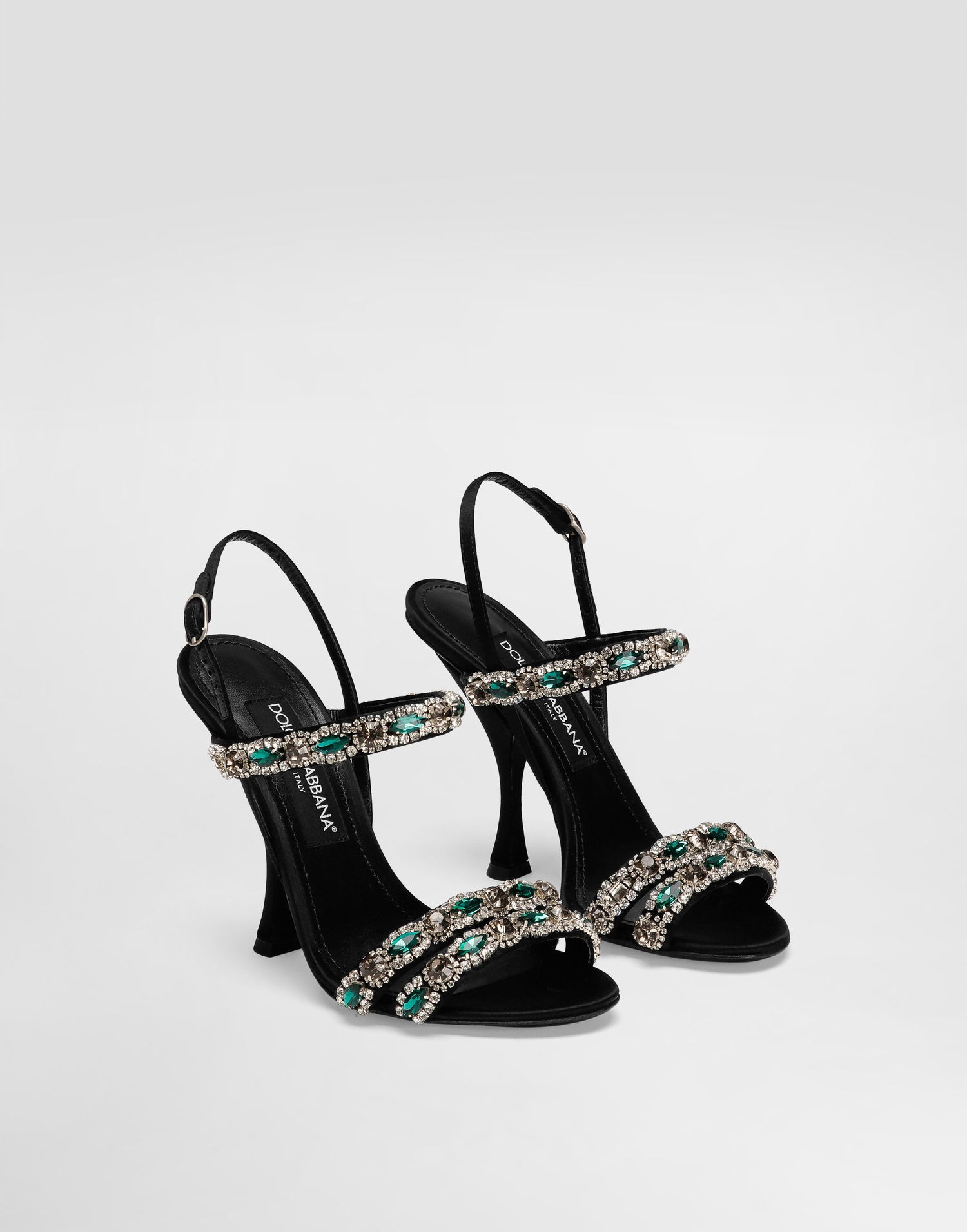 Tillbehör Dolce & Gabbana Dolce & Gabbana Embroidered Slingback Heels Svart | CR1931AX14080999, 1