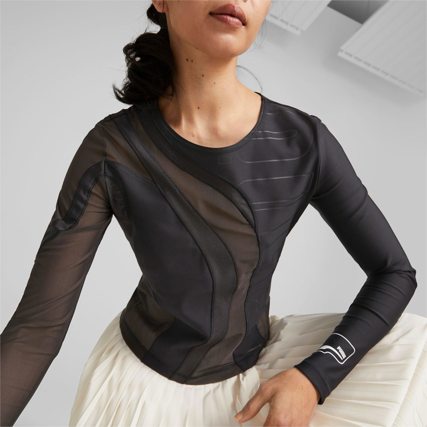 T-shirt Puma UPTOWN Langarm-Shirt Svart | 538013_01, 1