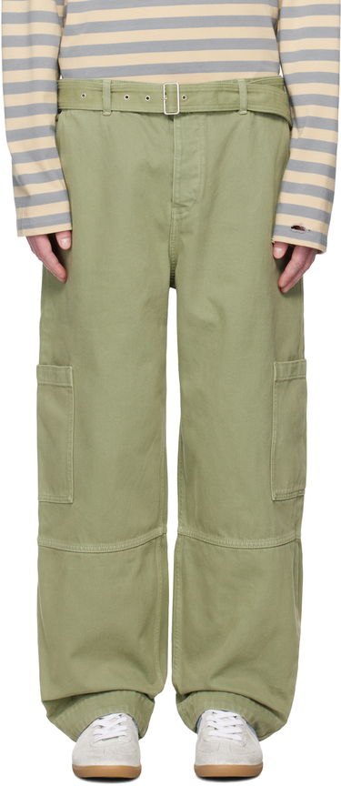 Cargo byxor MAISON KITSUNÉ Belted Utility Denim Cargo Pants Grön | OM01104WD4012, 0