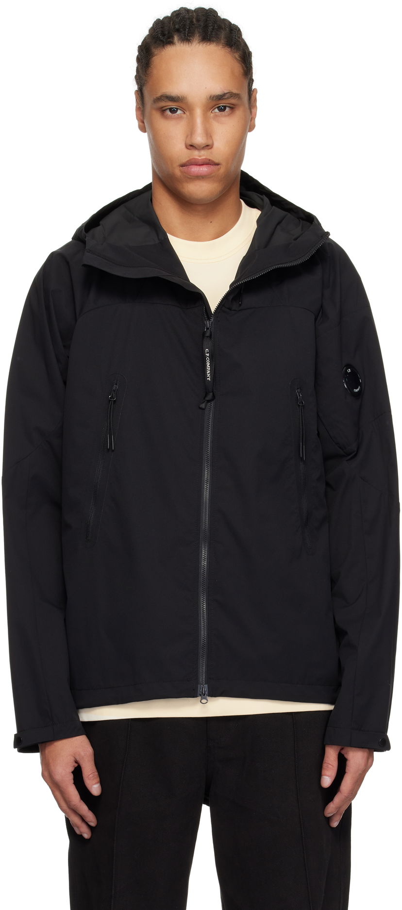 Vindjacka C.P. Company C.P. Company Pro-Tek Hooded Jacket Svart | 18CMOW006A-110264A
