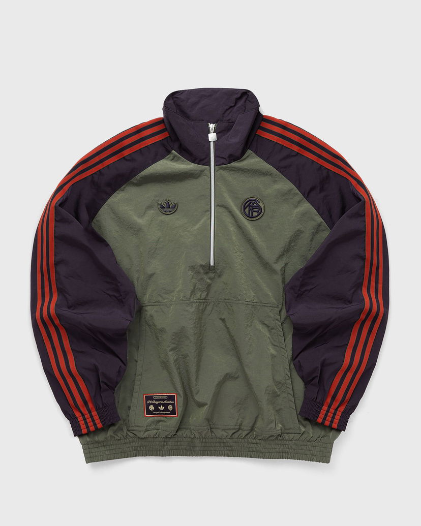 Jacka adidas Originals FC Bayern Icon Half Zip Jacket Grön | JN0112