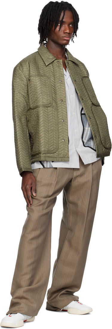 Pufferjacka Craig Green Craig Green Quilted Worker Jacket Grön | CGSS25CWOJKT82, 3