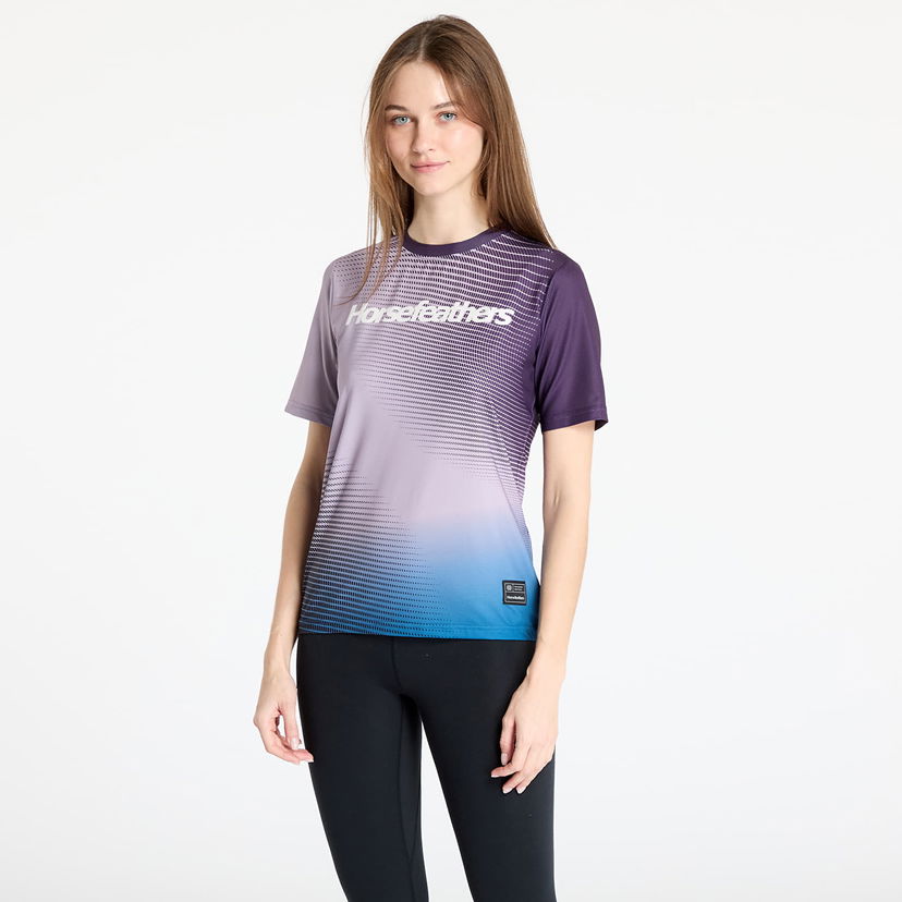 T-shirt Horsefeathers Quantum Bike Jersey Purpur | TW044B
