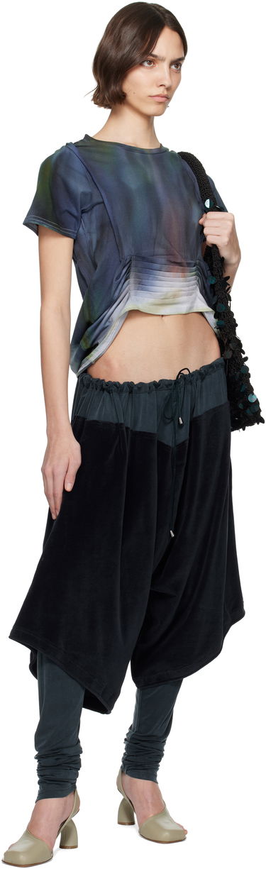 Crop top Collina Strada Collina Strada Hazel Tie-Dye Cropped T-Shirt Blå | XX3059, 3