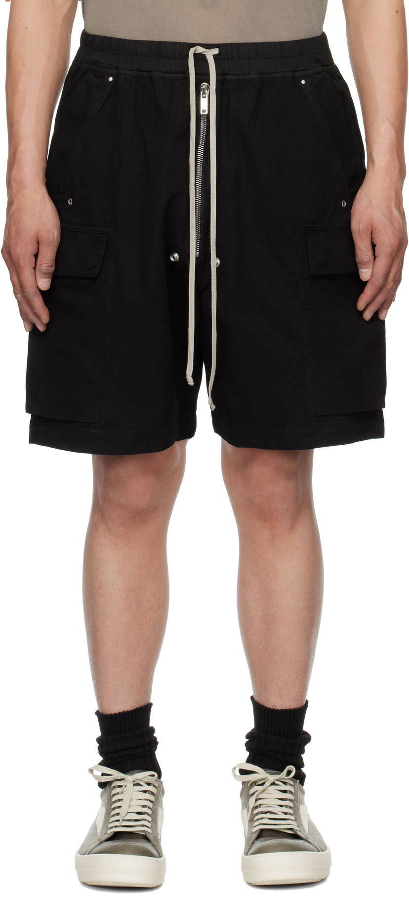 Shorts Rick Owens Rick Owens DRKSHDW Hollywood Cargo Shorts Svart | DU01E3369 CVS