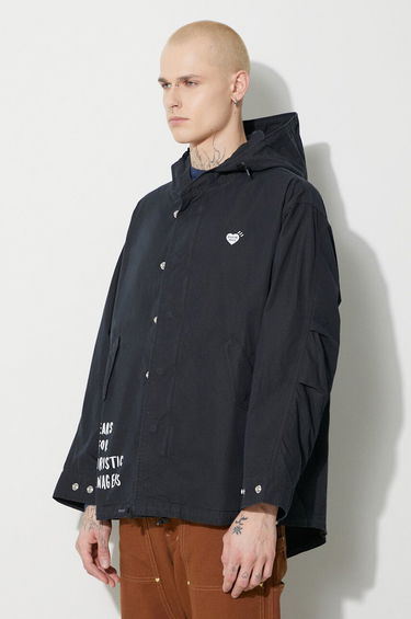 Parkas Human Made Hooded Jacket Svart | HM26JK001, 3