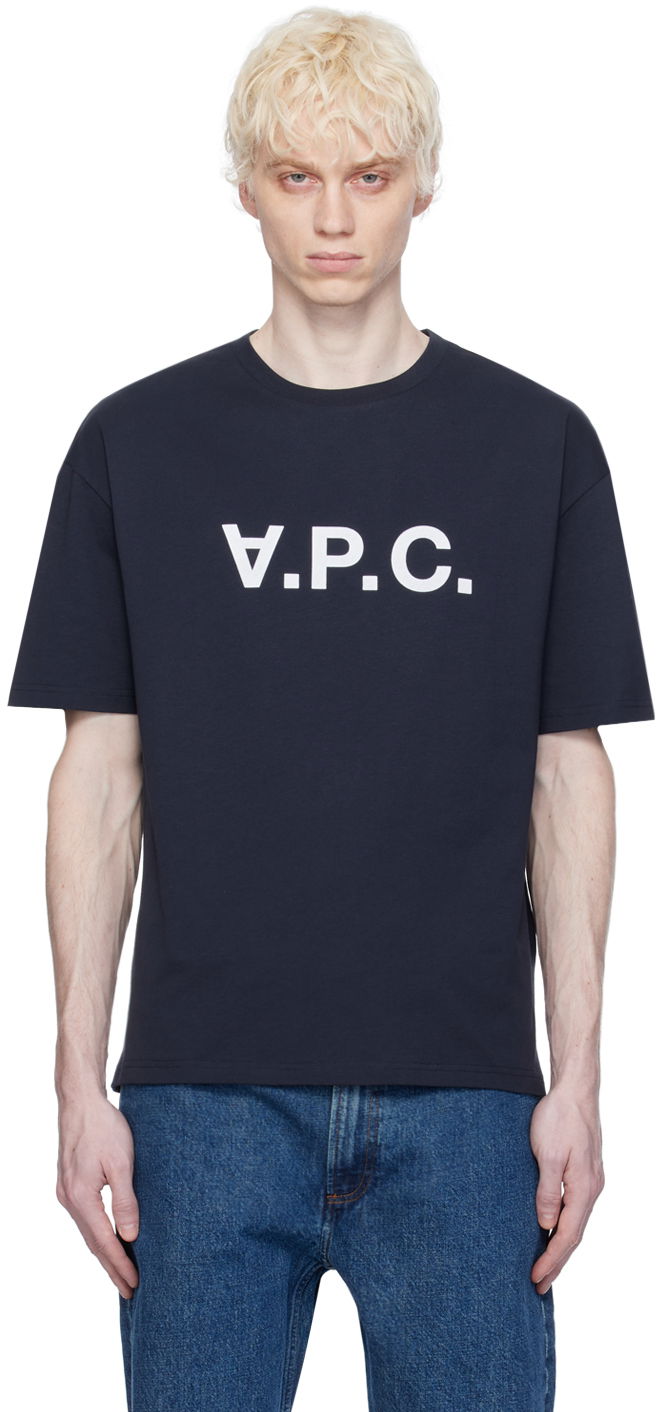 T-shirt A.P.C. 'VPC' T-Shirt Mörkblå | COFDW-H26324, 0