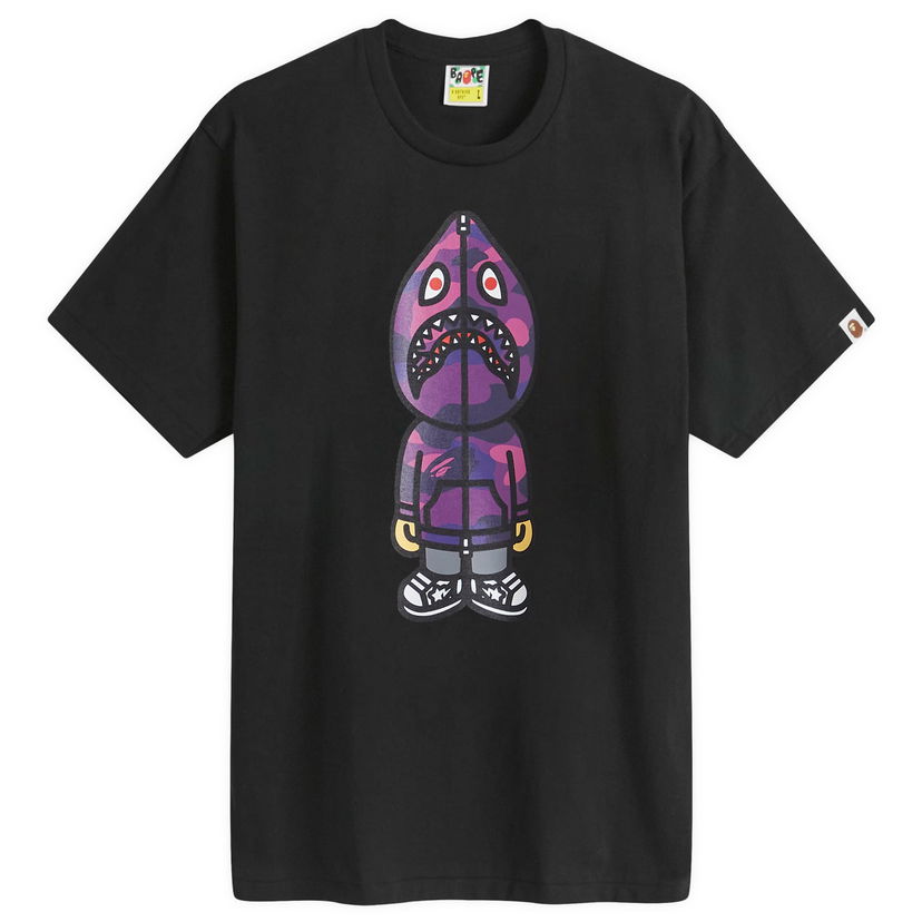 T-shirt BAPE A Bathing Ape Colour Camo Classic Milo Shark T-Shirt Svart | 002TEK301006M-BPR
