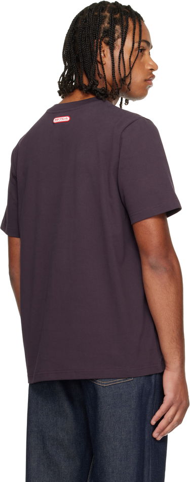 T-shirt Casablanca Logo Patch Short Sleeve T-Shirt Purpur | M-AW25-JTS-001-06, 2