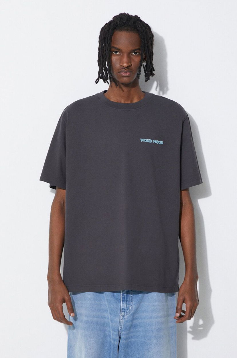 T-shirt WOOD WOOD T-Shirt With Print Grå | 12415705.2507