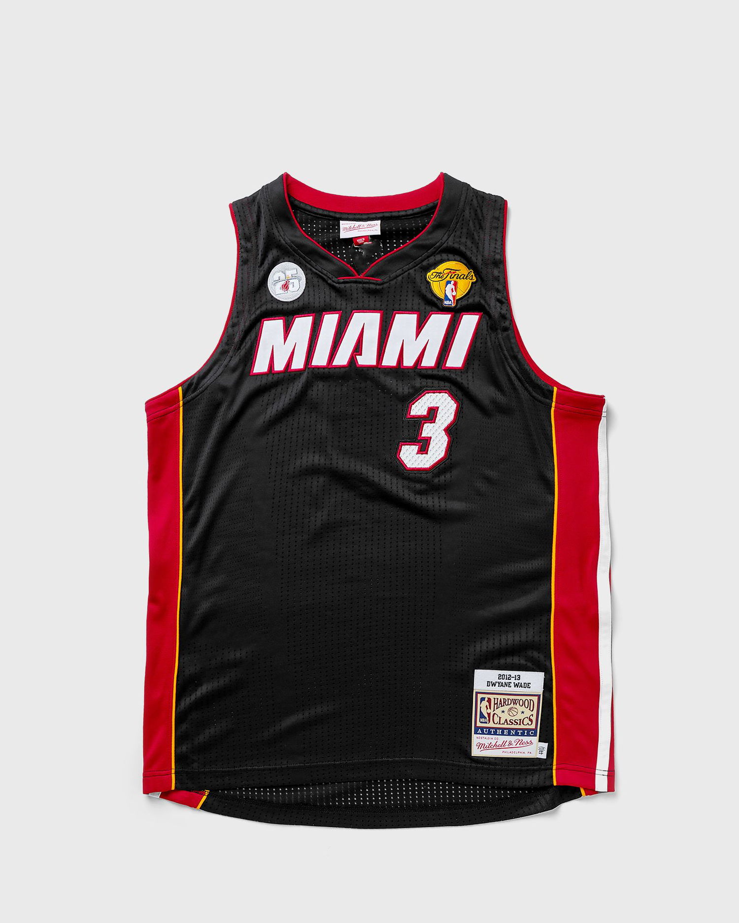 Jersey Mitchell & Ness NBA AUTHENTIC ROAD FINALS JERSEY MIAMI HEAT 2012-13 DWYANE WADE #3 Svart | AJY44945-MHE12DWABLCK, 0