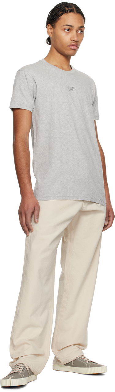 T-shirt Maison Margiela Maison Margiela Stamp Logo T-Shirt Grå | S50GC0706 M20086, 3