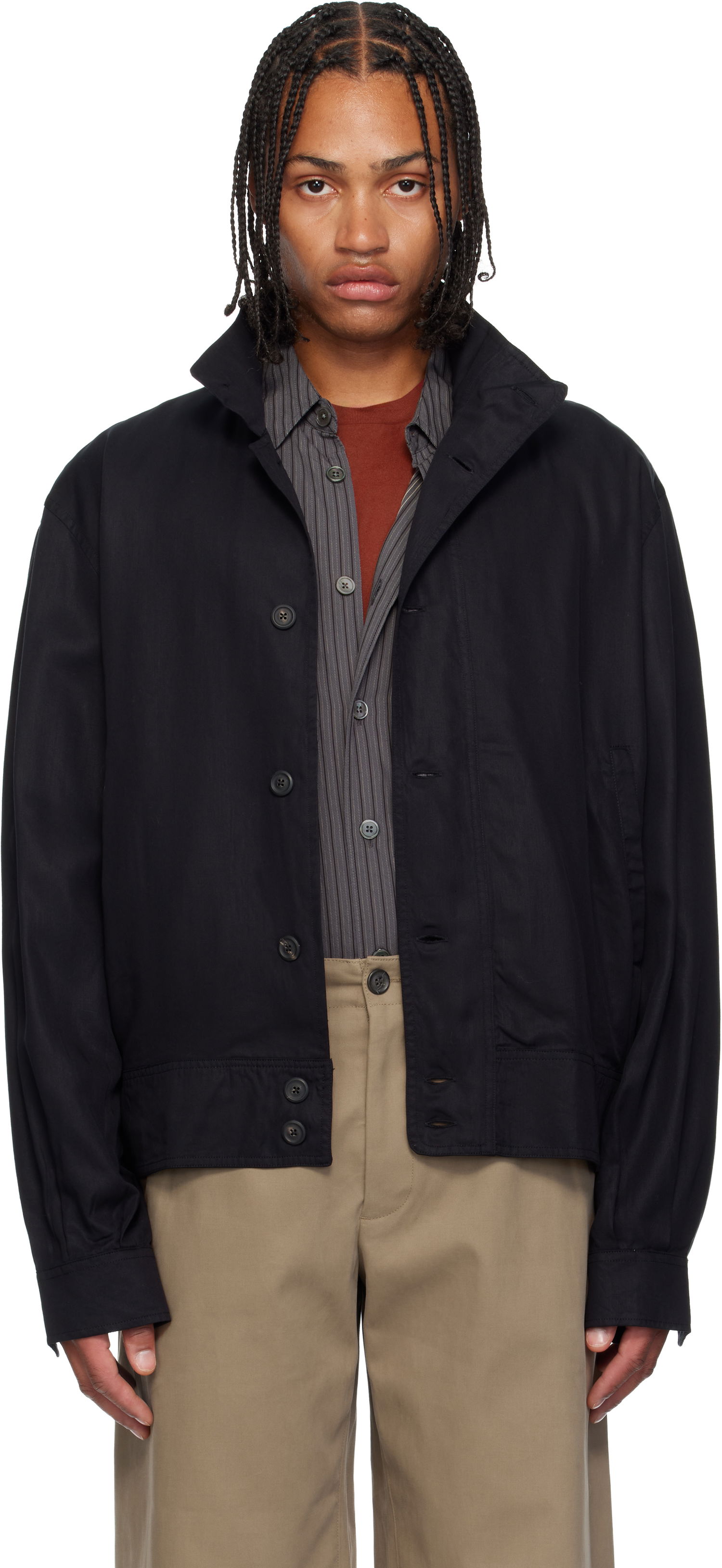 Bomberjacka OUR LEGACY Mock Bomber Jacket Svart | M4252MDB, 0