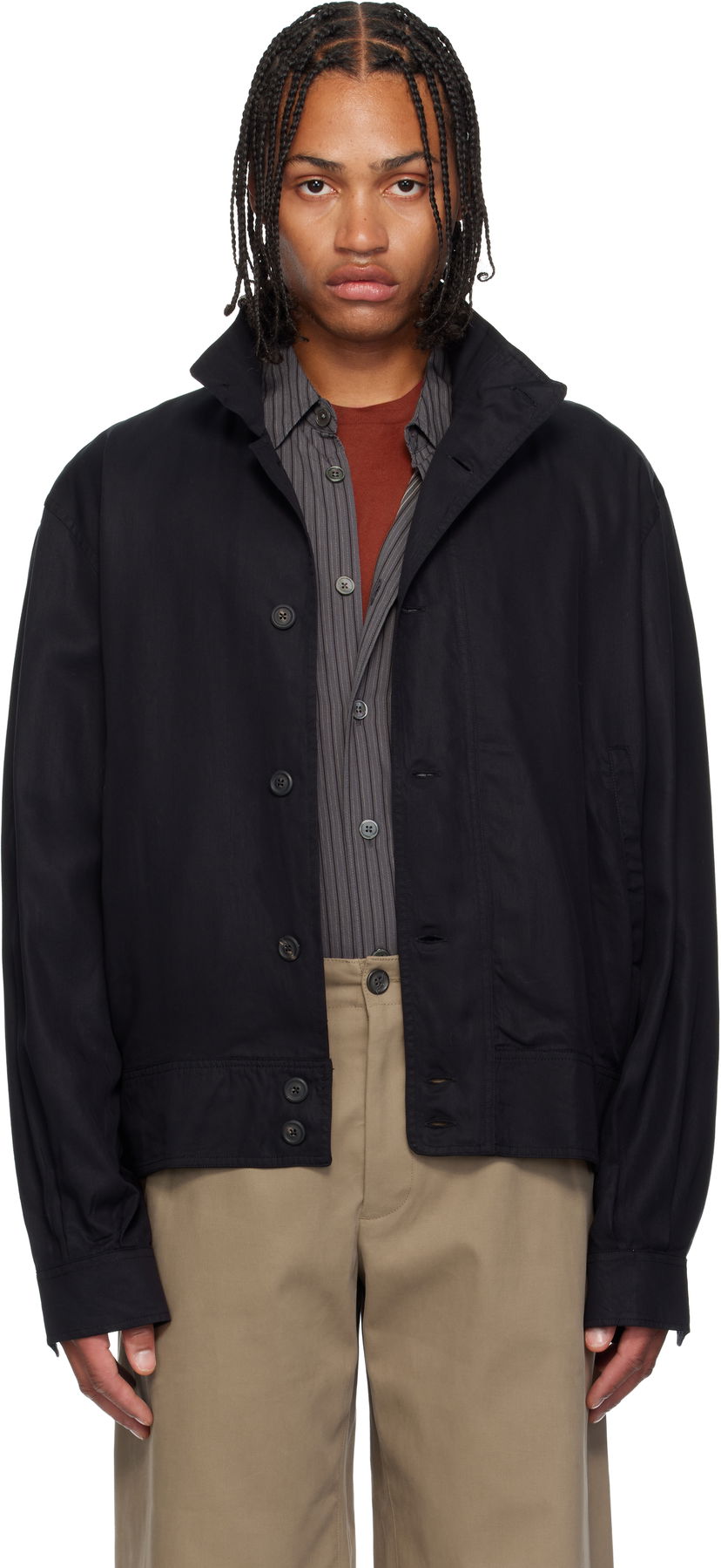 Bomberjacka OUR LEGACY Mock Bomber Jacket Svart | M4252MDB