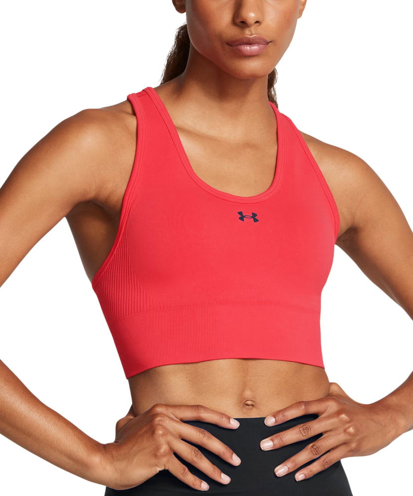 Behå Under Armour Seamless Mid Bra Röd | 1384419-713