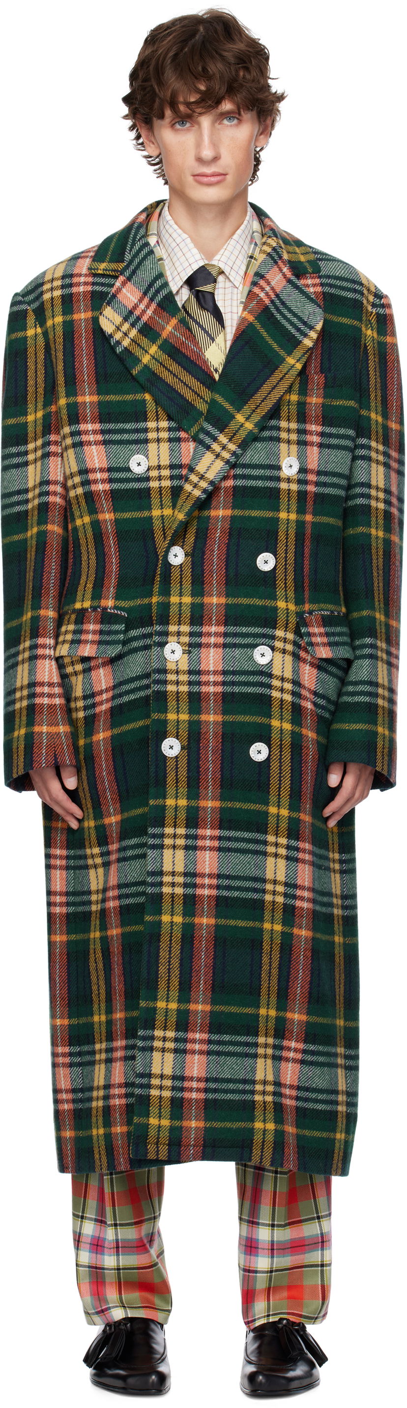 Rockar Vivienne Westwood Long Coat Grön | 2D010008-W00XC-