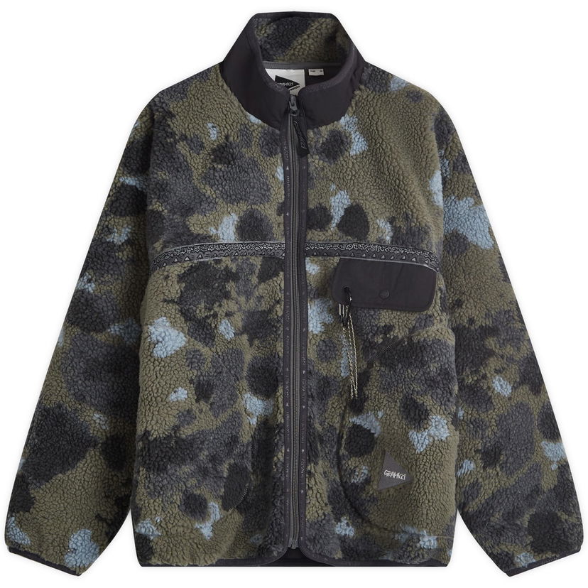 Jacka GRAMICCI And Wander x Tape Fleece Jacket Camo Grön | GUJ4-F3005-M-CAMO