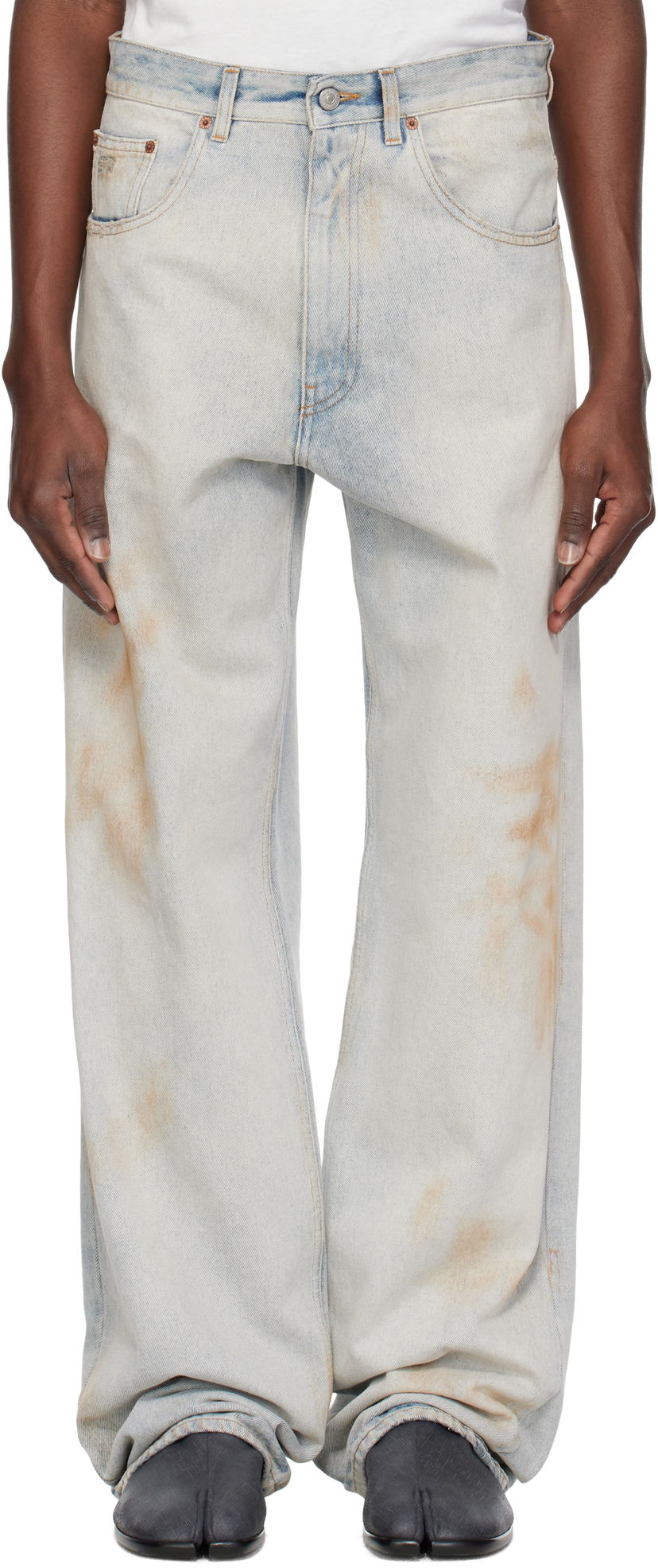 Jeans Maison Margiela MM6 Maison Margiela 5 Pocket Jeans Blå | SH0LA0010 M30018