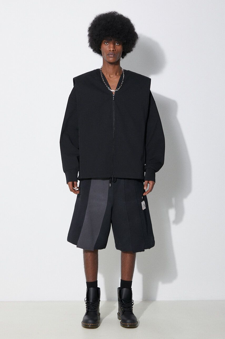 Shorts Maison MIHARA YASUHIRO Maison MIHARA YASUHIRO Vertical Switching Shorts Svart | A12SP563, 1