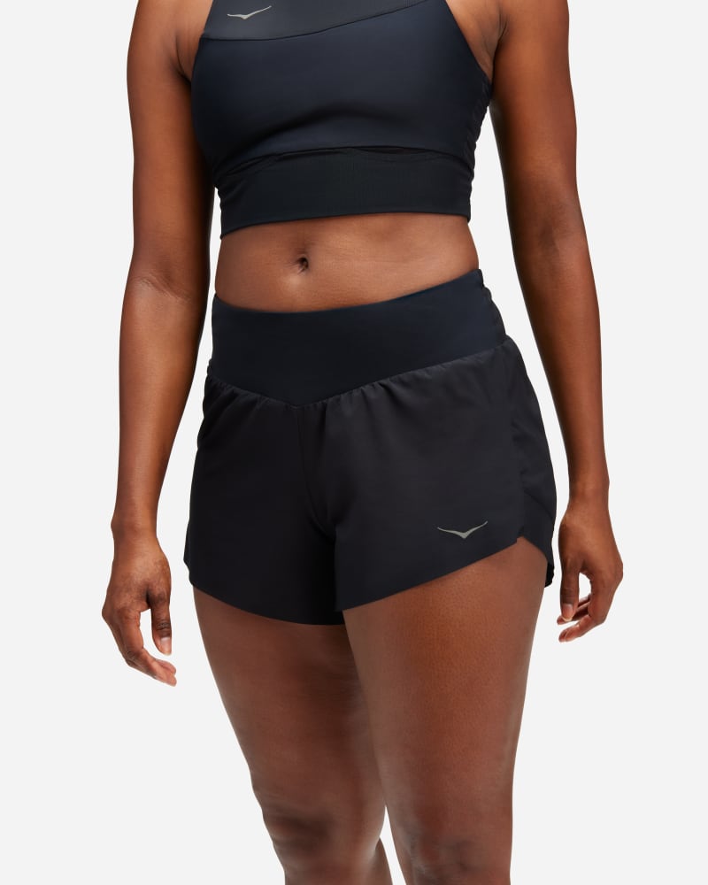 Shorts Hoka One One Glide 4 Inch Running Shorts Svart | 1151091-BLK