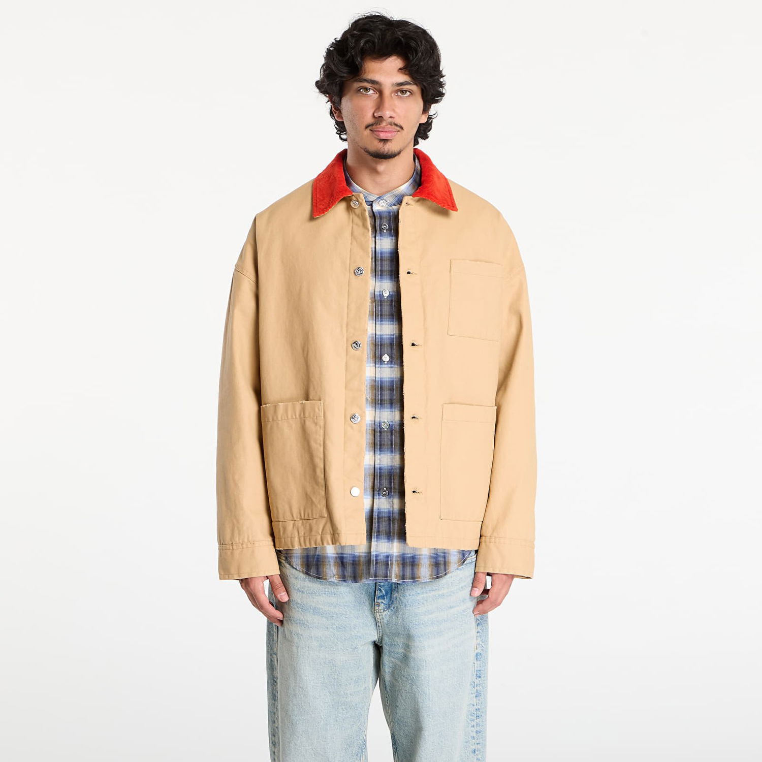 Jacka A.P.C. A.P.C. x Marc Jacobs Lined Jacket With Contrast Collar Beige | COHKM-M32012 CAB, 0