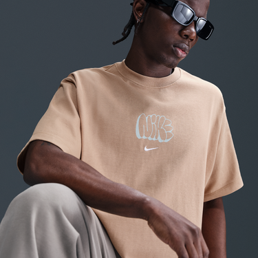 T-shirt Nike Nike Solo Swoosh T-Shirt Beige | HQ4182-200, 3