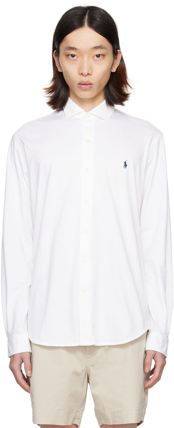 Skjorta Polo by Ralph Lauren Embroidered Shirt Vit | 710899386001