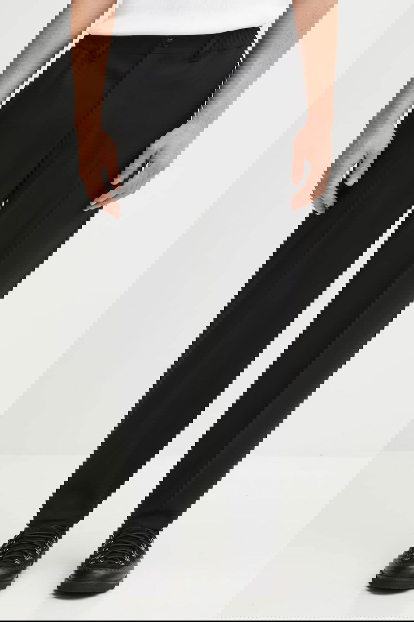 Byxor Neighborhood Wool Blend Tapered Silhouette Pants Svart | 252ZANH.PTM03, 0